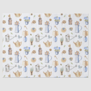Watercolor Country Living and Summer Garden  Tissue Paper