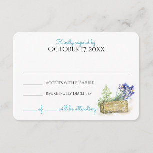 Watercolor Country Vintage Wedding Response