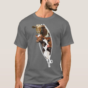 Watercolor Cows Cute For Cowgirl, Dairy Farmer, Fa T-Shirt