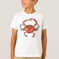 Watercolor Crab - Red