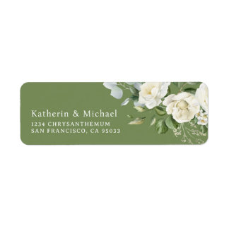 Watercolor Creamy Floral Eucalyptus Wedding
