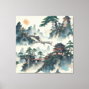 Watercolor Create Your Own Custom Design  Canvas Print