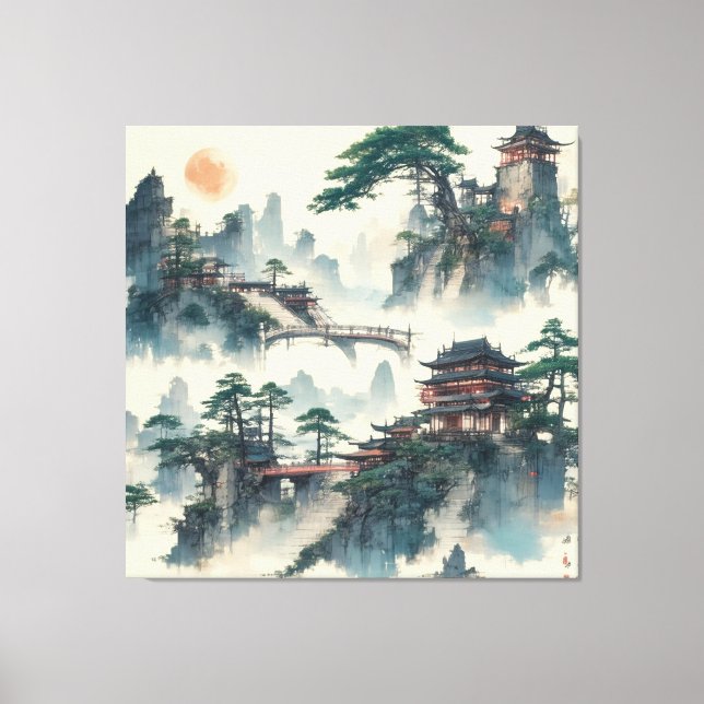 Watercolor Create Your Own Custom Design  Canvas Print (Front)