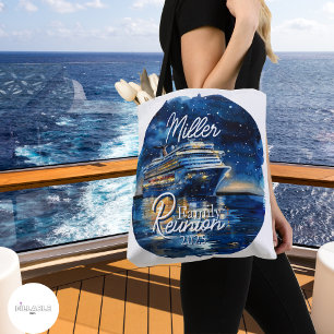 Watercolor Cruise Ship Family Reunion Tote Bag