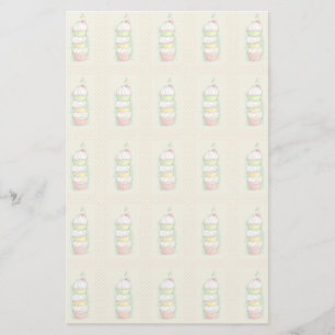 Watercolor cupcakes. Kitchen illustration. Stationery