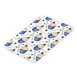 Watercolor cupcakes magnet