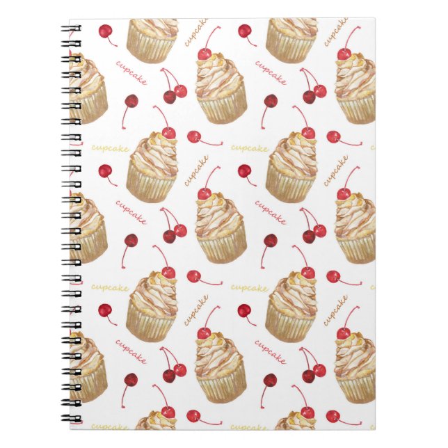 Watercolor cupcakes notebook (Front)