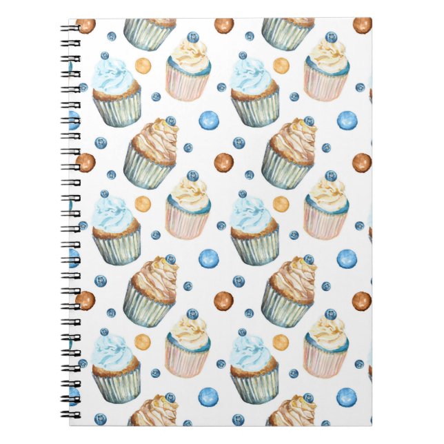Watercolor cupcakes notebook (Front)