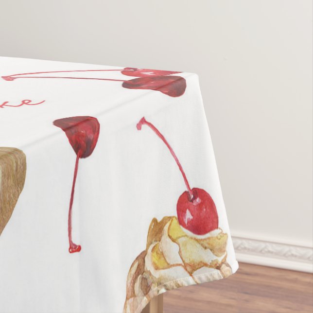 Watercolor cupcakes tablecloth (In Situ)