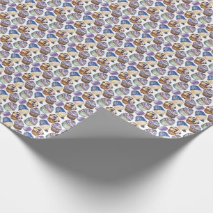 Watercolor cupcakes wrapping paper