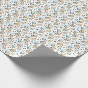 Watercolor cupcakes wrapping paper