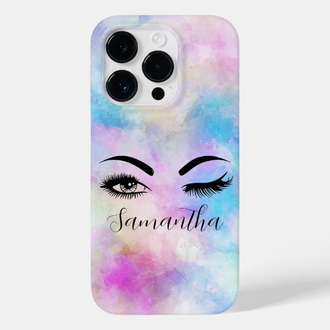 Watercolor Custom Iphone 14 Pro Case (Back)