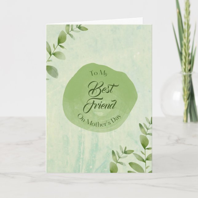 Watercolor Custom Recipient Mother's Day Card (Front)