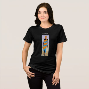 Watercolor, Cute and Colourful Kenya African Art Tri-Blend Shirt