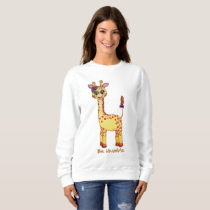 Watercolor Cute Baby Giraffe Sweatshirt