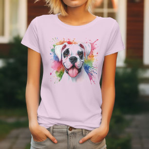 Watercolor Cute Boxer Dog 😍 T-Shirt