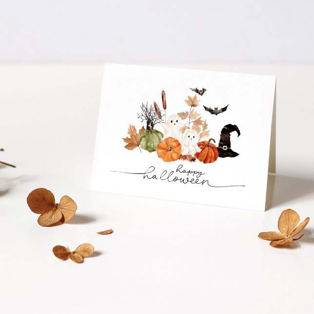 Watercolor cute Halloween  Card (Creator Uploaded)