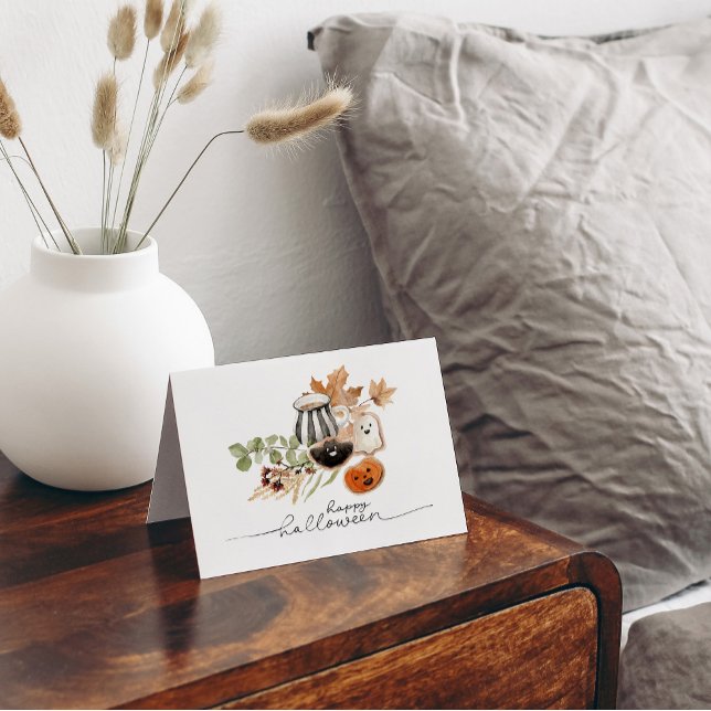 Watercolor cute Halloween  Card (Creator Uploaded)