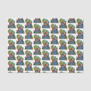 Watercolor Cute Home Sweet Home Art Tissue Paper