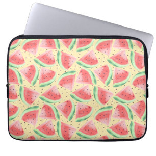 Watercolor Cute Kawaii Watermelon Laptop Sleeve