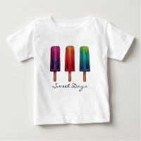 Watercolor Cute Popsicle Ice Creams