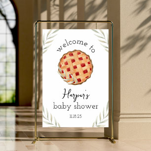 Watercolor Cutie Pie Baking Welcome Sign