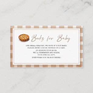 Watercolor Cutie Pie is On The Way baby shower b Enclosure Card