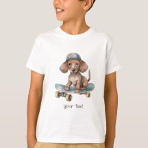 Watercolor Dachshund Boy T-Shirt 