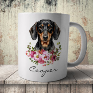 Watercolor Dachshund Coffee Mug