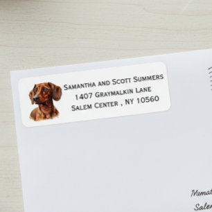 Watercolor Dachshund Dog 