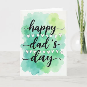 Watercolor Dads Day Card