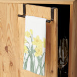 Watercolor Daffodil Tea Towel<br><div class="desc">Let this sunny illustration of yellow daffodils brighten your kitchen or powder room! Just in time for spring.</div>