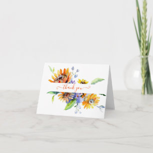 Watercolor daisies personalised   card