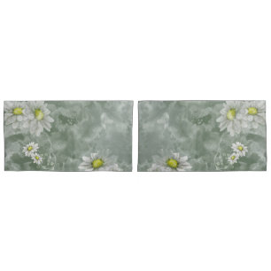 Watercolor Daisies Pillowcase