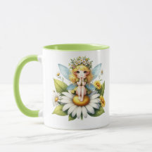 Watercolor Daisy Fairy