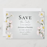 Watercolor Daisy Floral Delicate Spring Botanical 