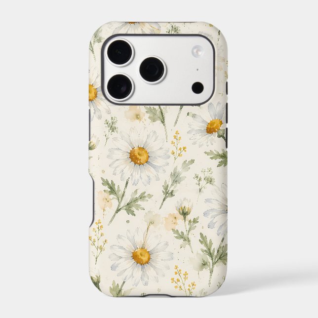 Watercolor Daisy Wildflower Botanical (Back)