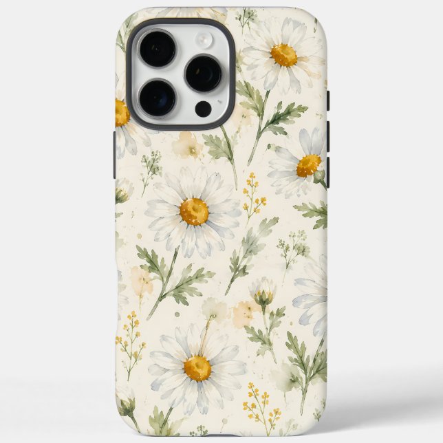 Watercolor Daisy Wildflower Botanical Case-Mate iPhone Case (Back)