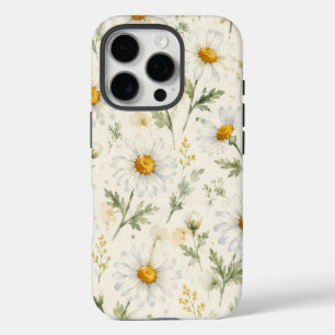 Watercolor Daisy Wildflower Botanical iPhone 16 Pro Case