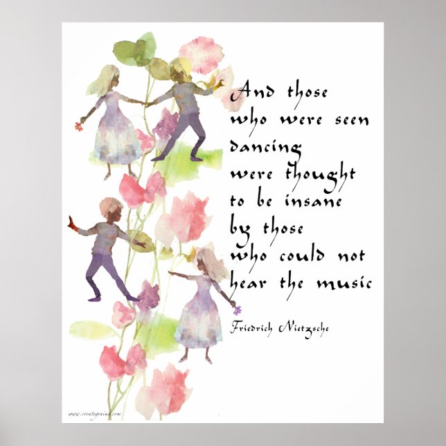 Watercolor Dancers Poster (Front)