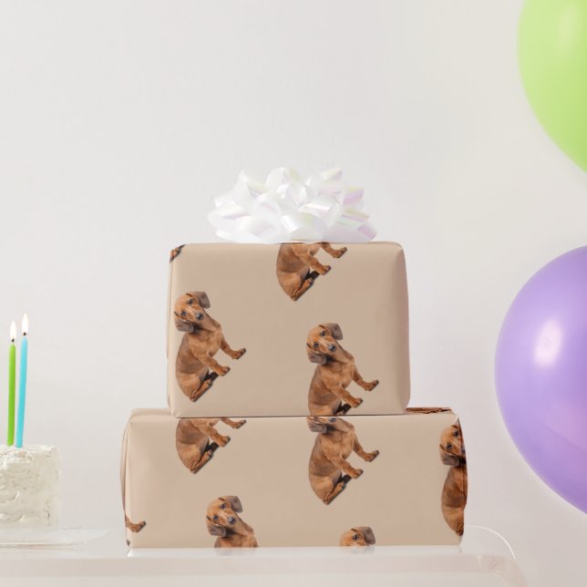 Watercolor Daschund  Dog Pet Animal  Wrapping Paper (Party Gifts)