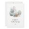 Watercolor Deer Snowy Winter Scene New Year Card