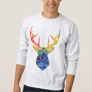Watercolor deer    sweatshirt