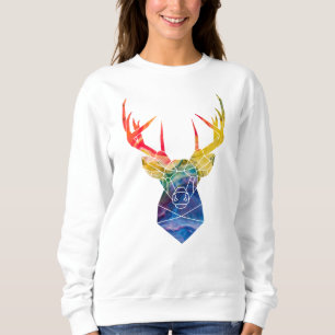 Watercolor deer      sweatshirt