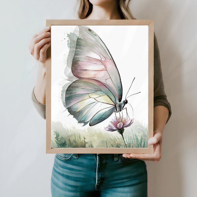 Watercolor Delicate Butterfly Poster (Creator Uploaded)