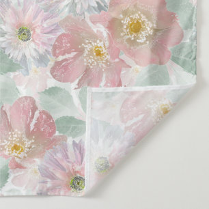 Watercolor delicate flowers.  tapestry