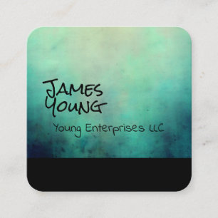 watercolor design  custom business card