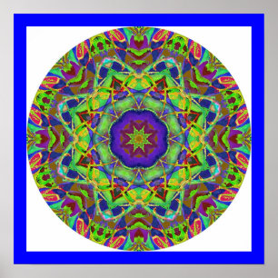 Watercolor Design Mandala Poster.3 Poster