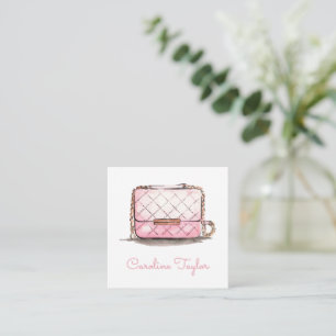 Watercolor Designer Handbag Purse Gift Enclosure Card