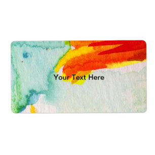 Watercolor Designs Custom Avery Labels